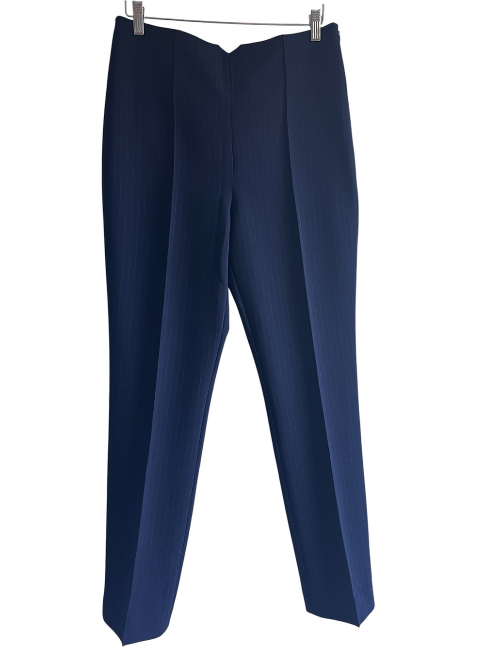 Dorothee Schumacher navy pinstripe high rise dress pants Sz L like new condition